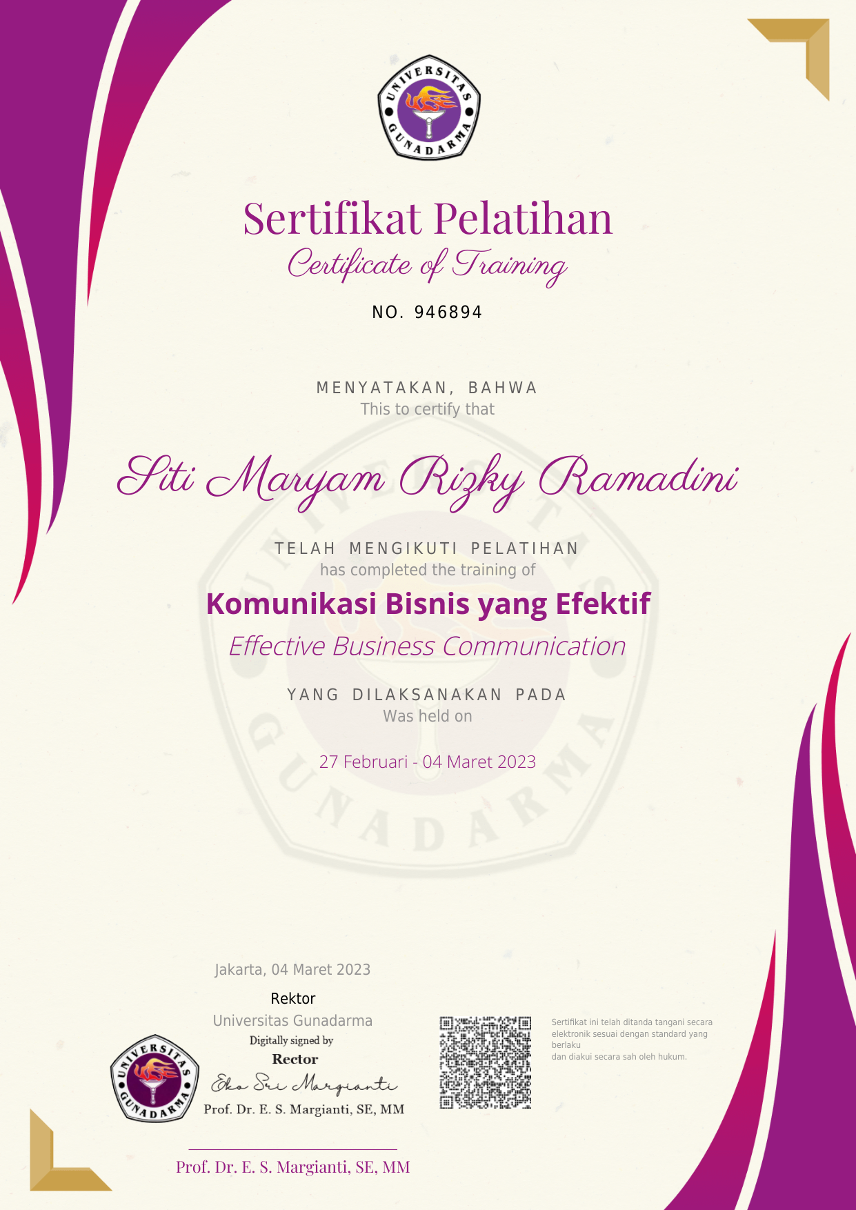 Effective Business Communication Certificate